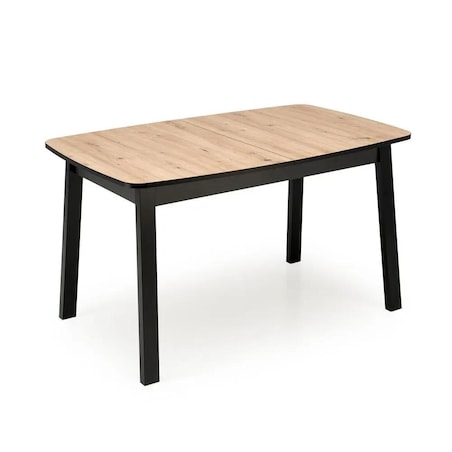 Stół rozkładany BARRIL 130(170)x80 dąb artisan/czarny