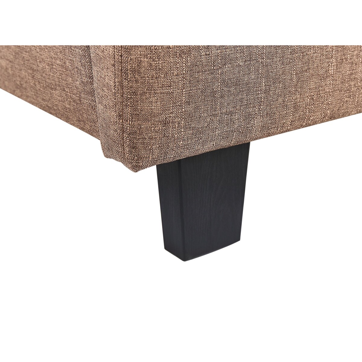 Łóżko wodne tapicerowane 180 x 200 cm brązowe LA ROCHELLE