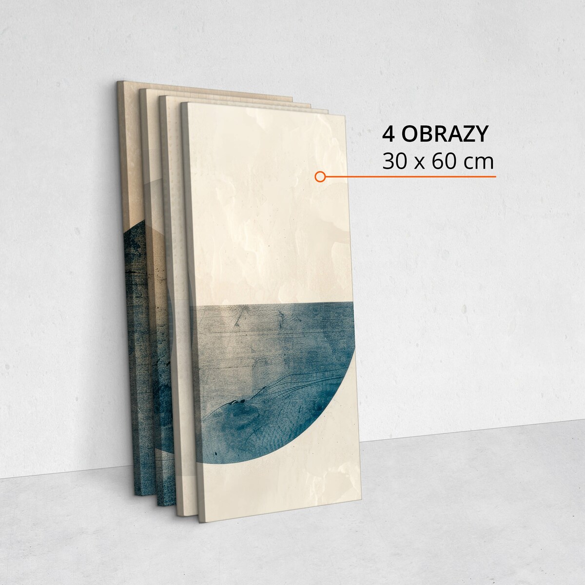 Obraz na płótnie Nowoczesna abstrakcja na betonie 120x60cm