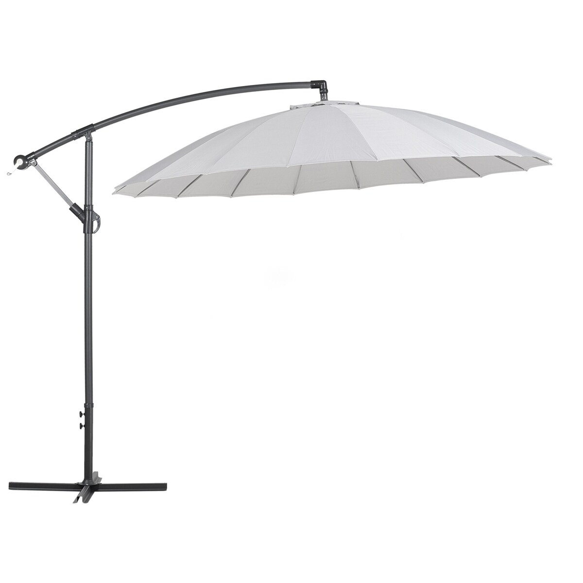 Parasol ogrodowy ⌀ 268 cm jasnoszary CALABRIA II