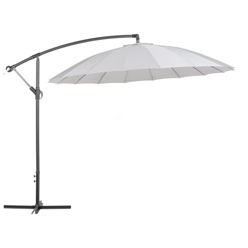 Parasol ogrodowy ⌀ 268 cm jasnoszary CALABRIA II