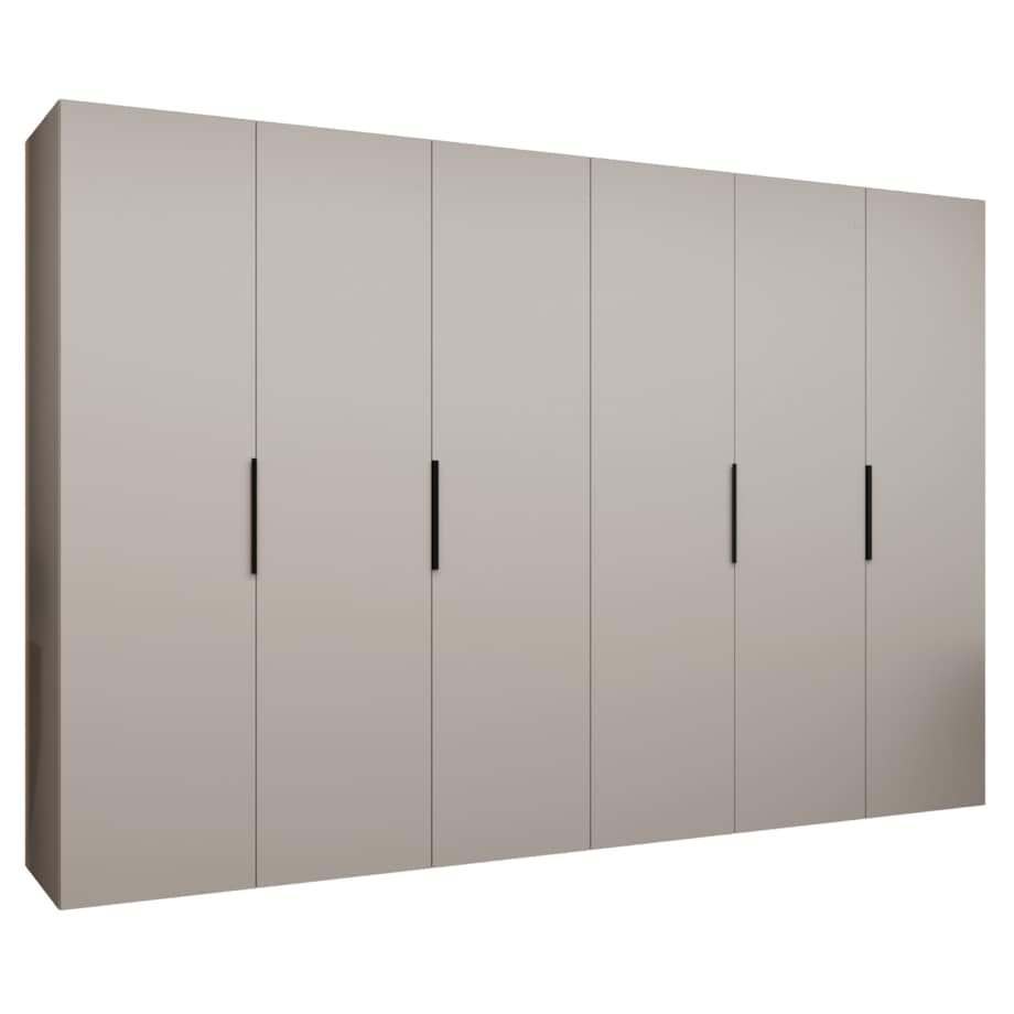 Szafa uchylna otwierana MARBELLA 1 300 wys. 202 cm Kaszmir + u. Czarny