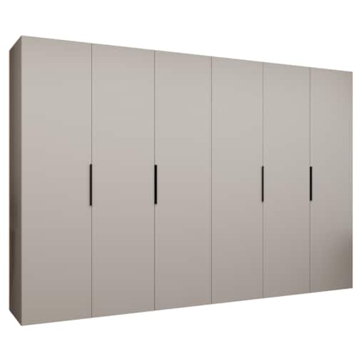 Szafa uchylna otwierana MARBELLA 1 300 wys. 202 cm Kaszmir + u. Czarny