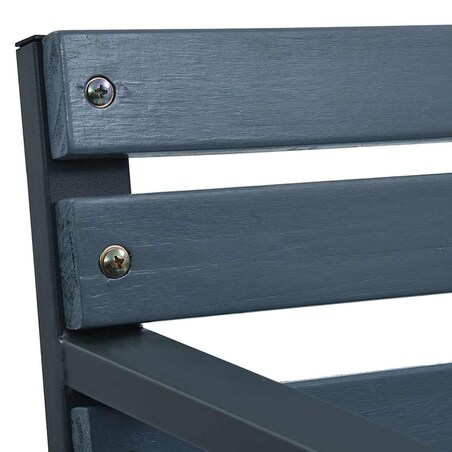 vidaXL Krzesła ogrodowe, 2 szt., szare, drewno