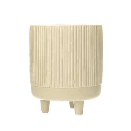 Osłonka na doniczkę Tres 22cm beige, 18 x 18 x 22 cm