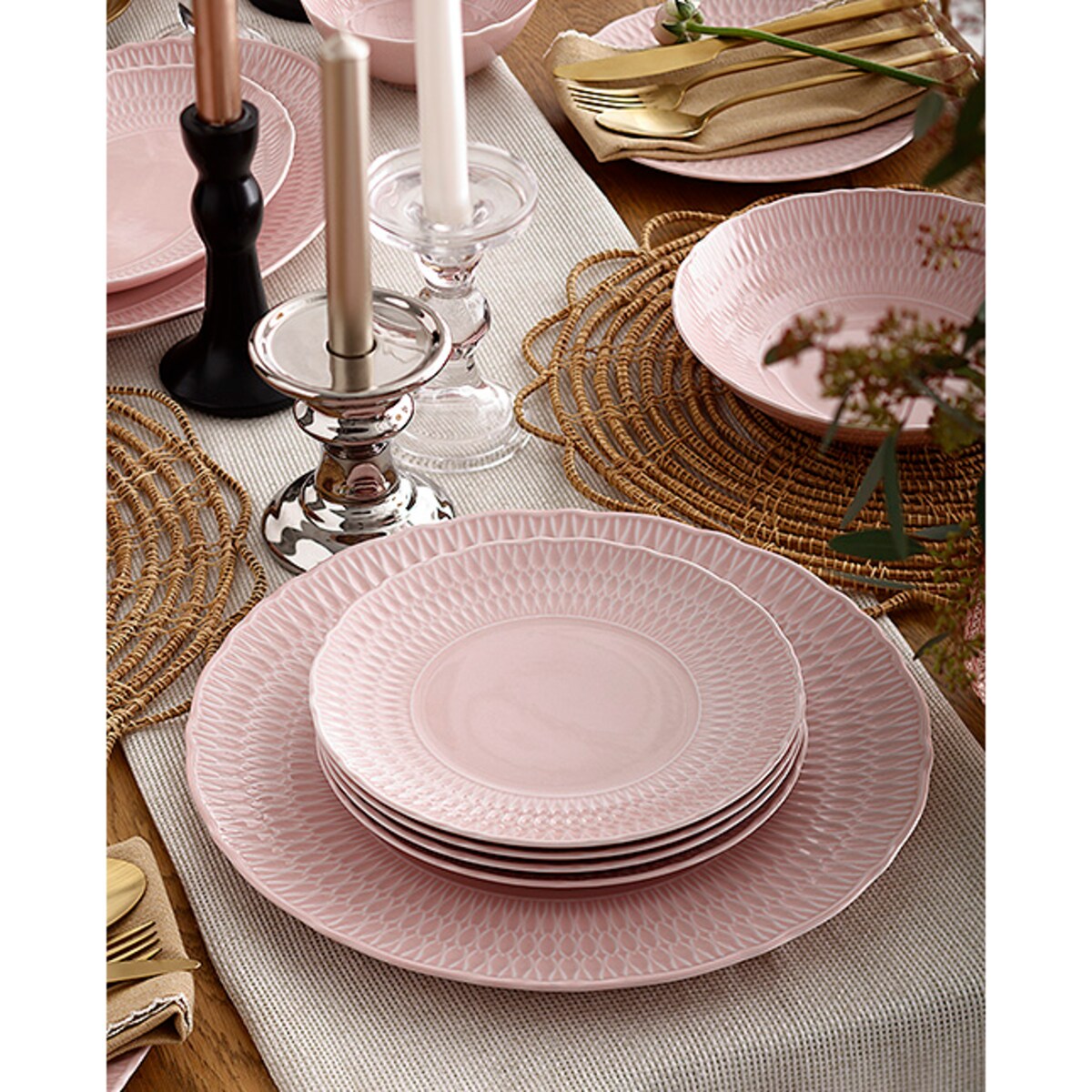 Talerz płytki 28 cm Sofia Różana LB07