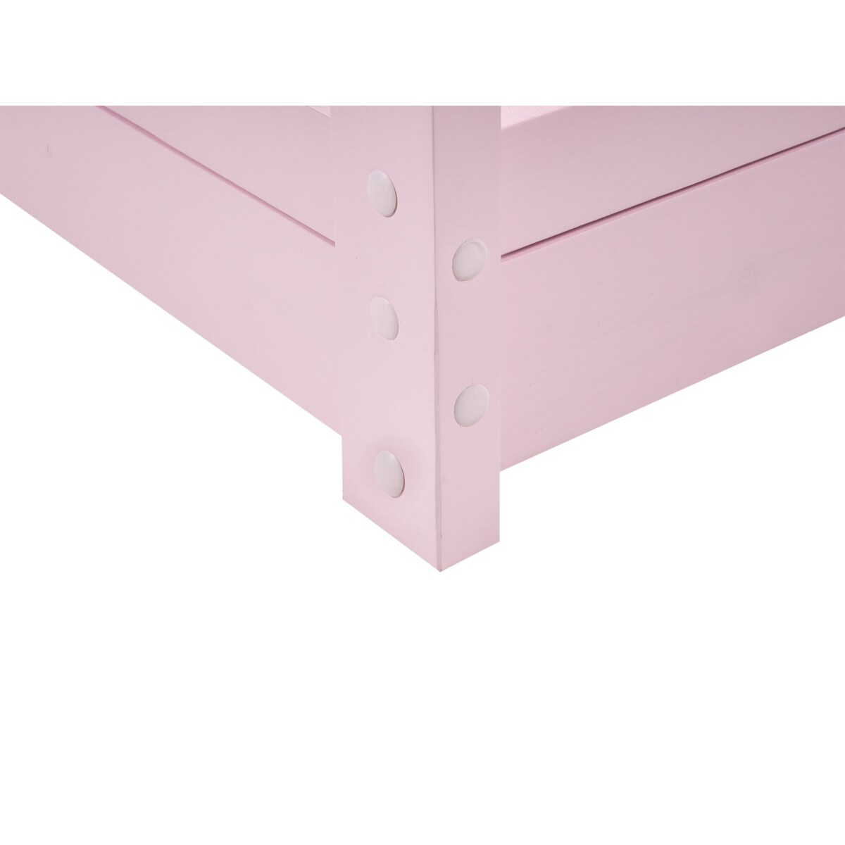 Łóżko dziecięce Domek Drewno sosnowe COSSAYE 90 x 200 cm Pastelowy róż