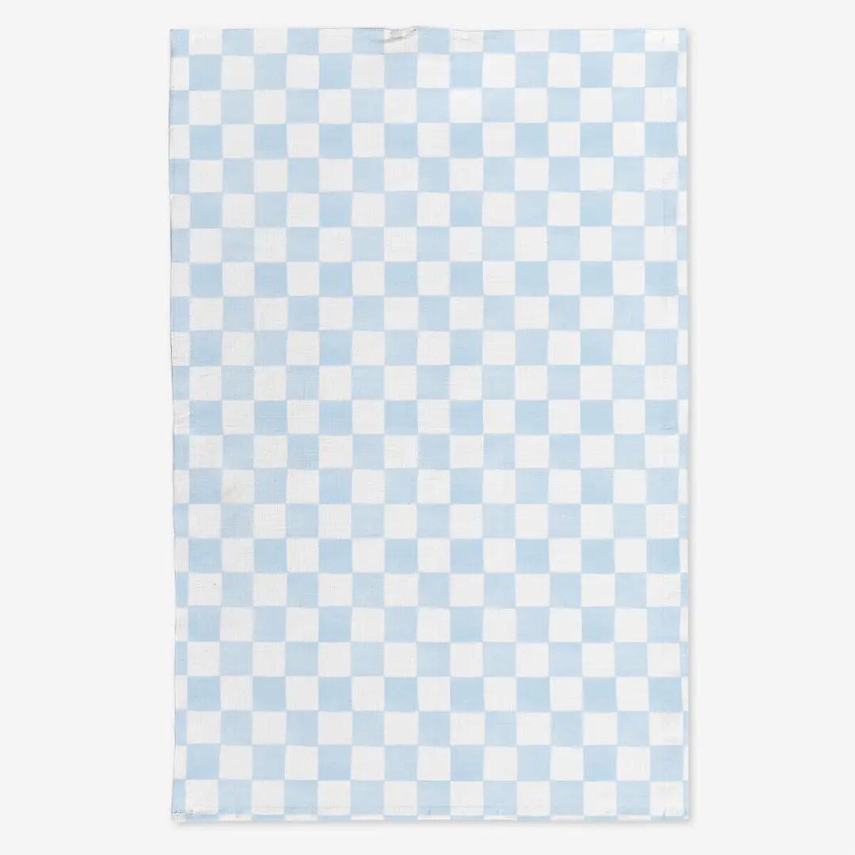 Lniany ręcznik kuchenny - błękitna krata