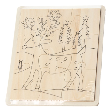 Kolorowanka Obrazek Do Malowania 15X20 Cm Świąteczny Dla Dzieci Renifer