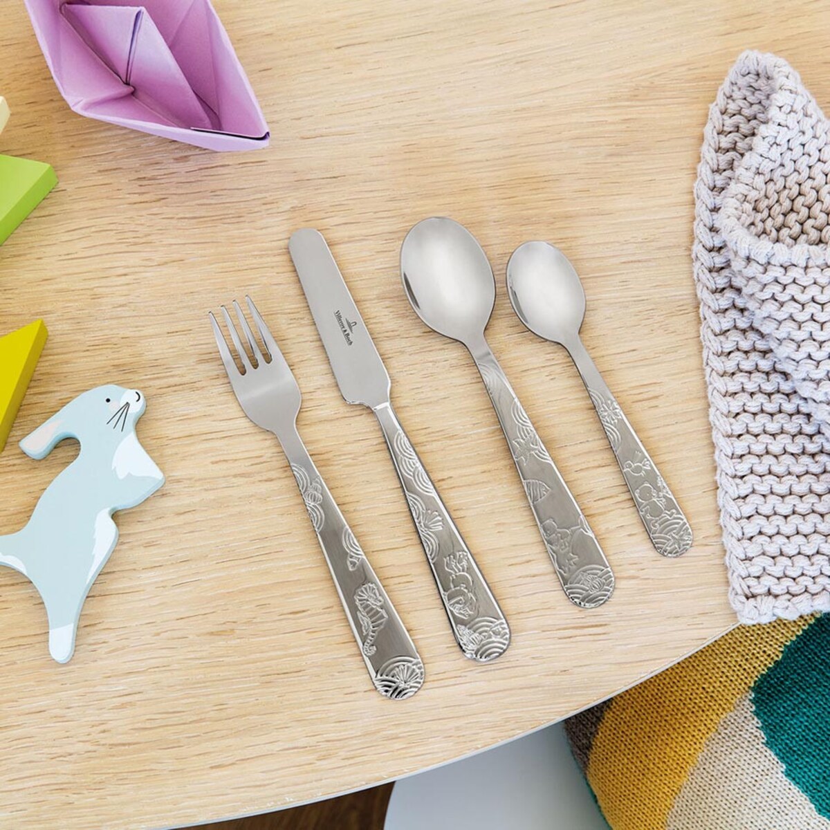Zestaw sztućców dla dzieci Happy as a Bear, 4 el, Villeroy & Boch