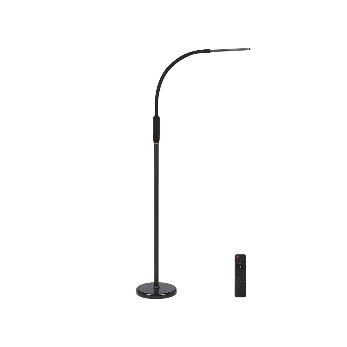 Lampa podłogowa/zaciskowa LED czarna APUS