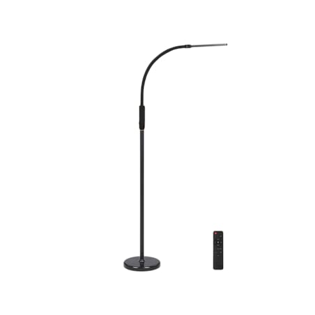 Lampa podłogowa/zaciskowa LED czarna APUS