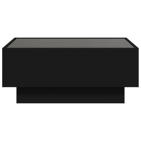 vidaXL Stolik kawowy z LED, czarny 70x50x30cm, materiał drewnopochodny