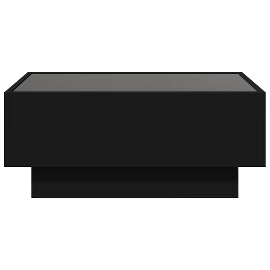 vidaXL Stolik kawowy z LED, czarny 70x50x30cm, materiał drewnopochodny