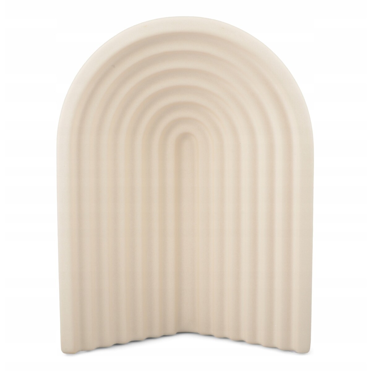 WAZON RAINBOW beżowy ceramiczny 16x8cm