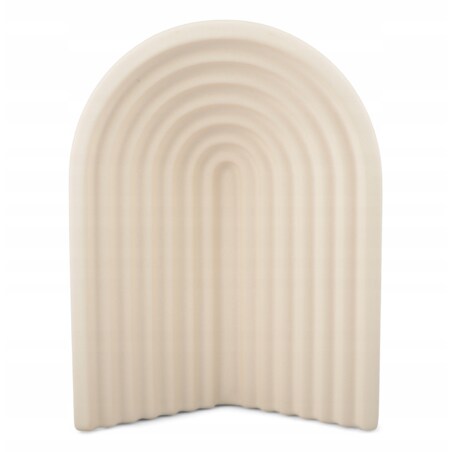 WAZON RAINBOW beżowy ceramiczny 16x8cm