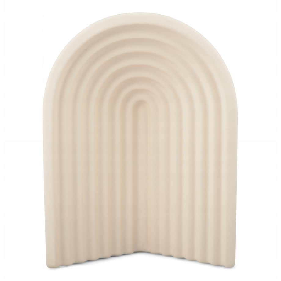 WAZON RAINBOW beżowy ceramiczny 16x8cm