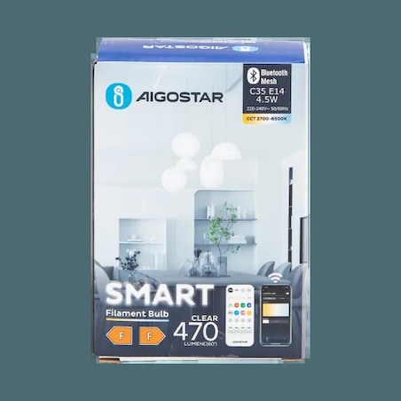 inteligentna żarówka bluetooth mesh c35 4.5w cct 2 szt. ,z pilotem