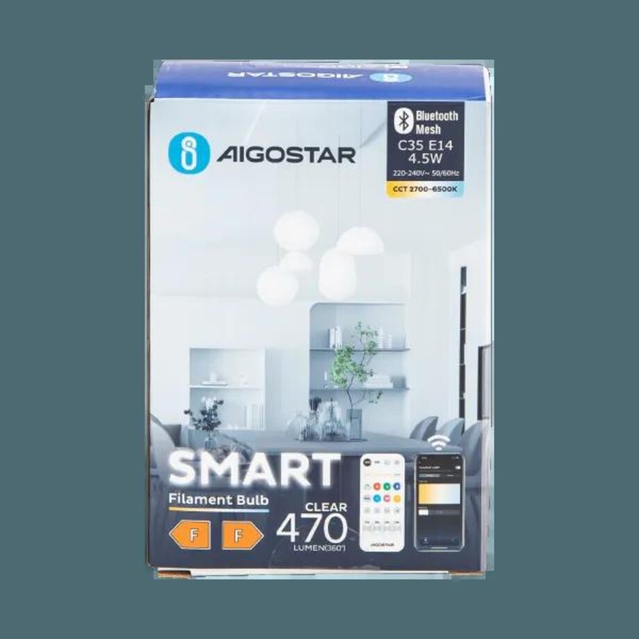 inteligentna żarówka bluetooth mesh c35 4.5w cct 2 szt. ,z pilotem