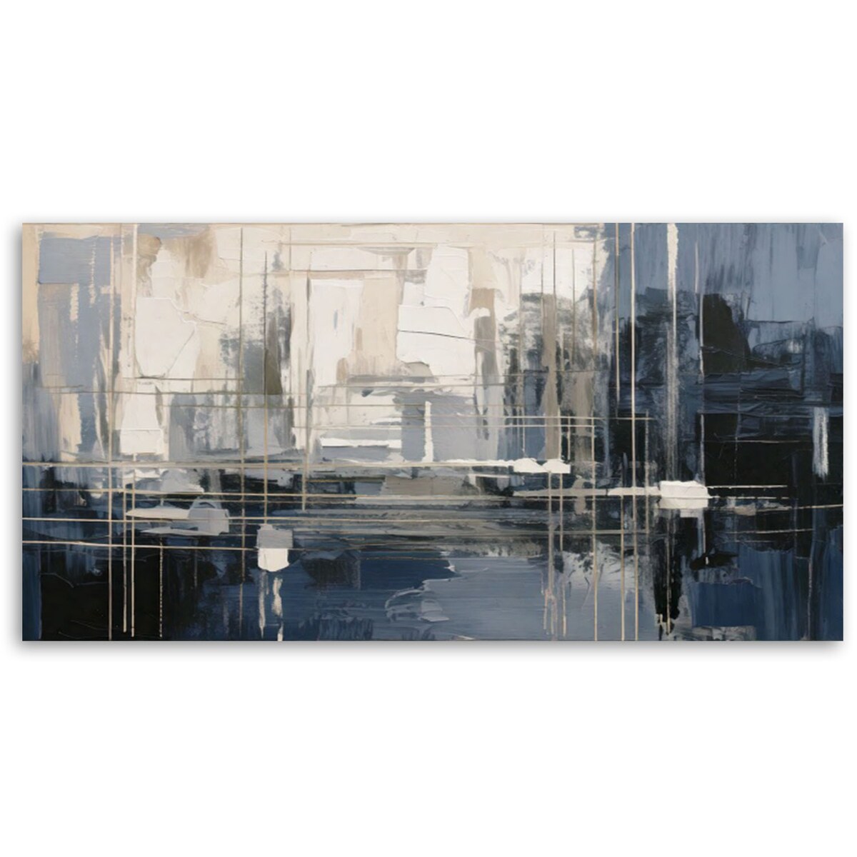 Feeby Obraz do sypialni, Abstrakcja Geometryczna Linie 120x60