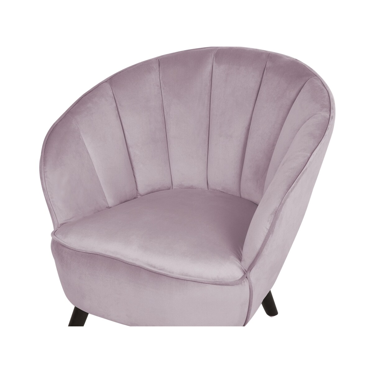 Fotel welurowy różowy DALA