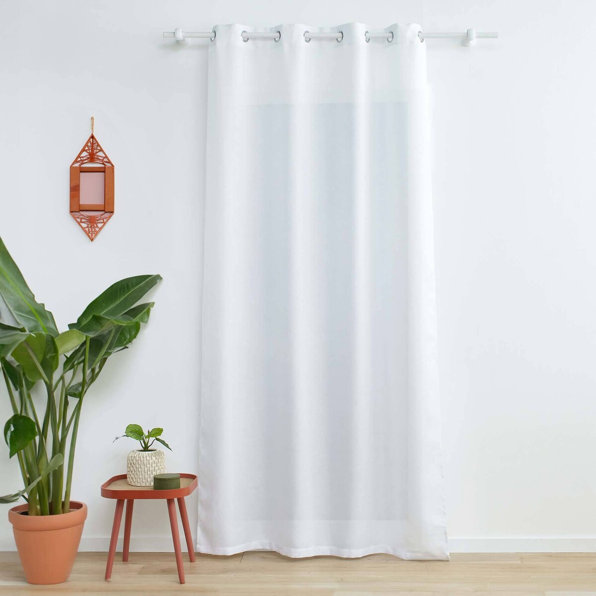 Zasłona z metaliczną nitką ZELINE, 140 x 260 cm