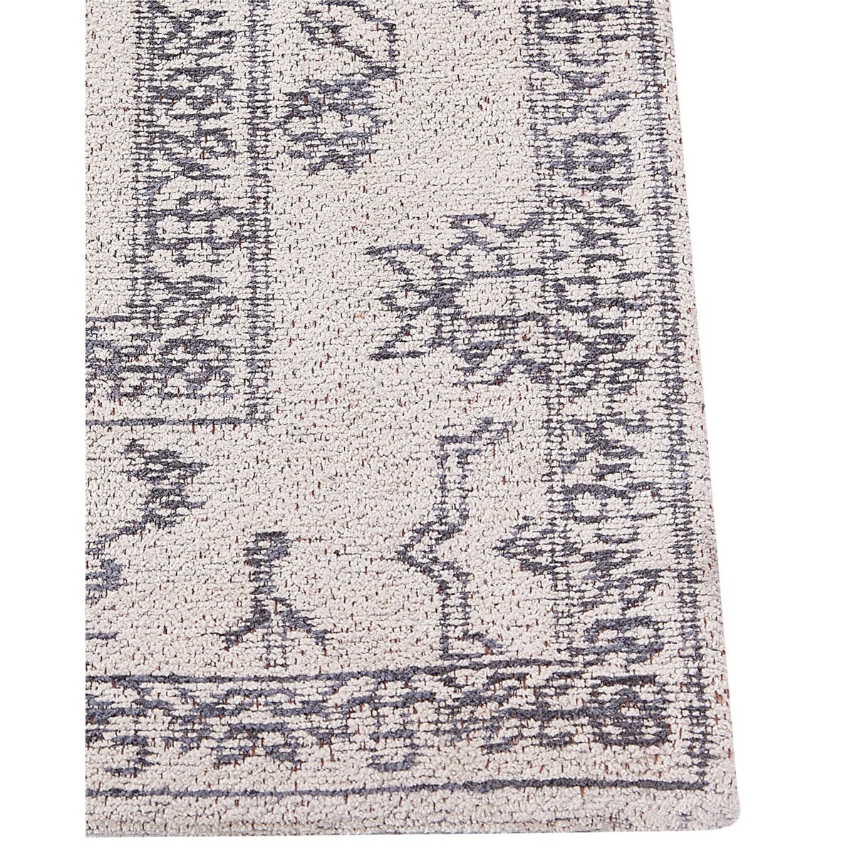 Dywan bawełniany 80 x 300 cm beżowy GOLLER