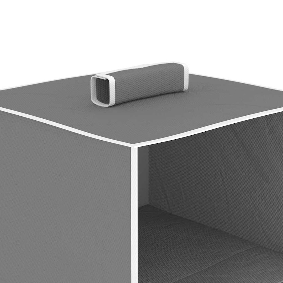 vidaXL Wiszące organizery do szafy, 2 szt., z 4 półkami, tkanina