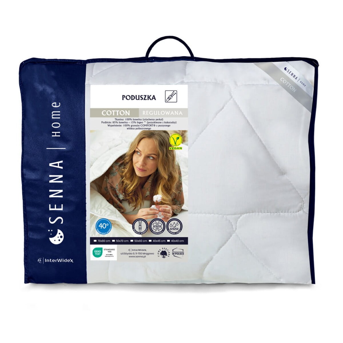 Poduszka regulowana 70x80 COTTON Senna Home