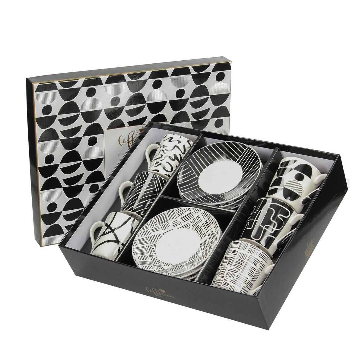 Zestaw filiżanek Contraria 100ml, 8 x 6 x 7 cm