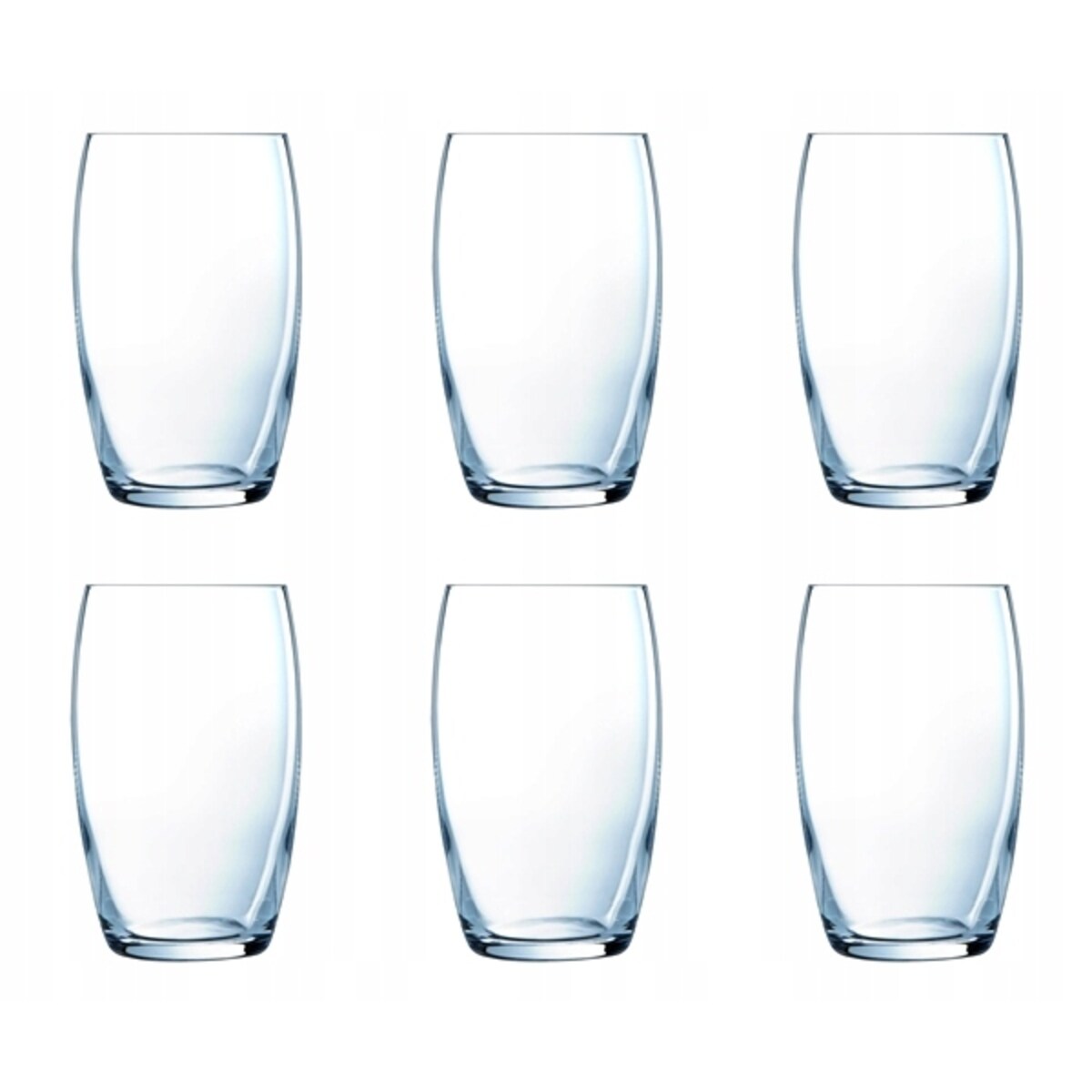 WYSOKA SZKLANKA 6x 375 ml LUMINARC na napoje wodę