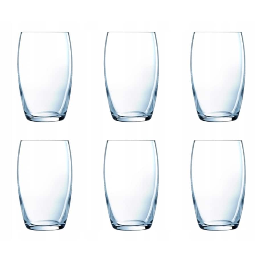 WYSOKA SZKLANKA 6x 375 ml LUMINARC na napoje wodę