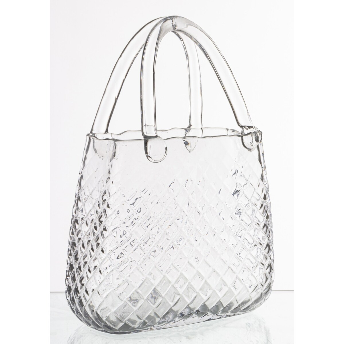 Wazon szklany 28,5x21x10 cm TORBA transparentna
