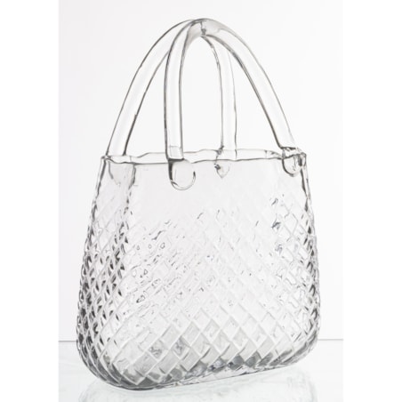 Wazon szklany 28,5x21x10 cm TORBA transparentna