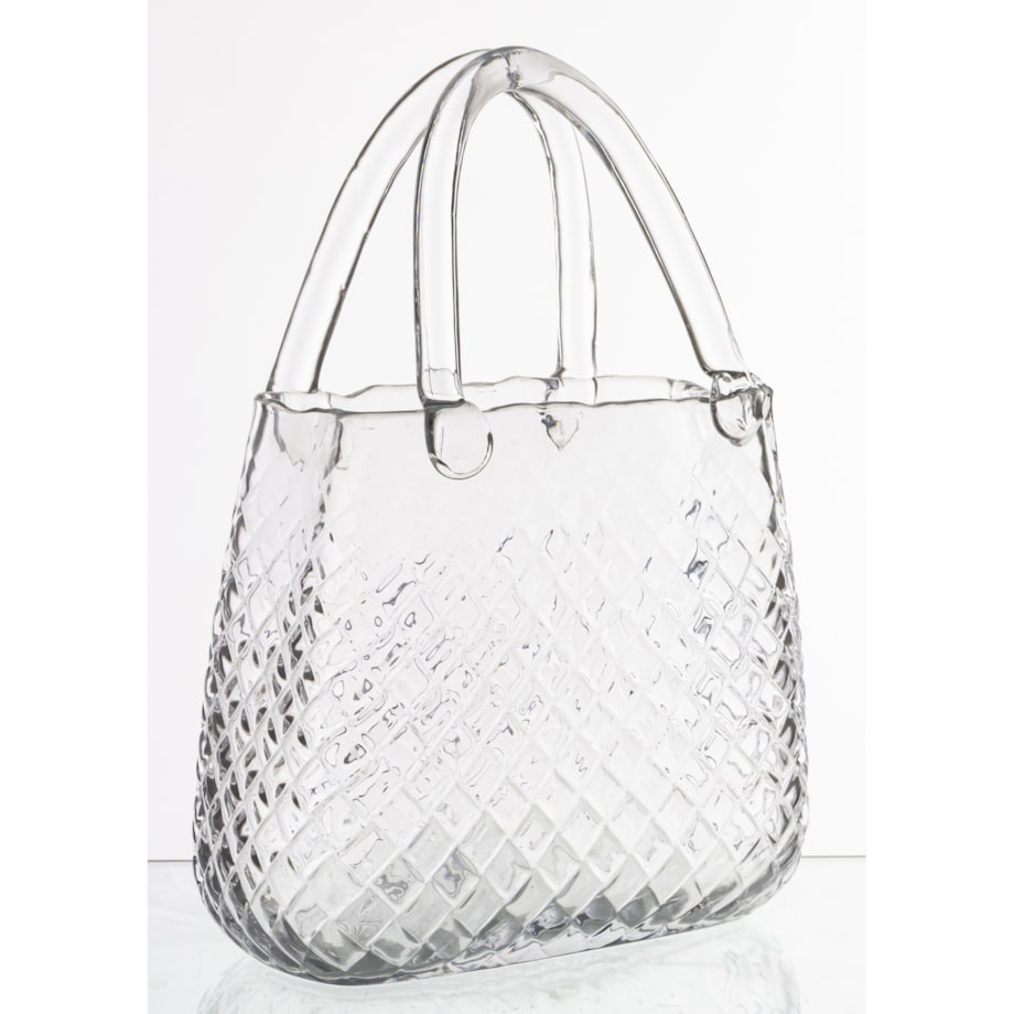 Wazon szklany 28,5x21x10 cm TORBA transparentna