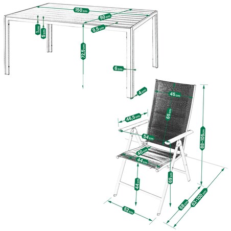 Zestaw Mebli Ogrodowych 6 X Fotel I Stolik Do Ogrodu Na Taras Ogrodowe