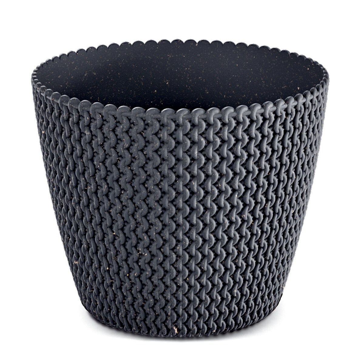 Doniczka Osłonka Domowa 13 Cm Na Stół Parapet Do Domu Antracytowa