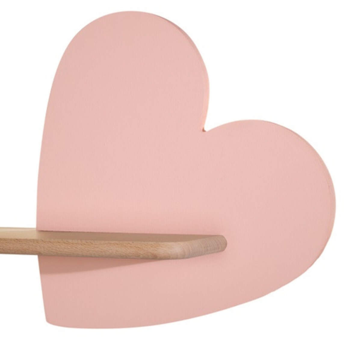 Drewniana LAMPA ścienna HEART 21-84569 Candellux dekoracyjna OPRAWA kinkiet z półką LED 5W 4000K serce różowe drewno