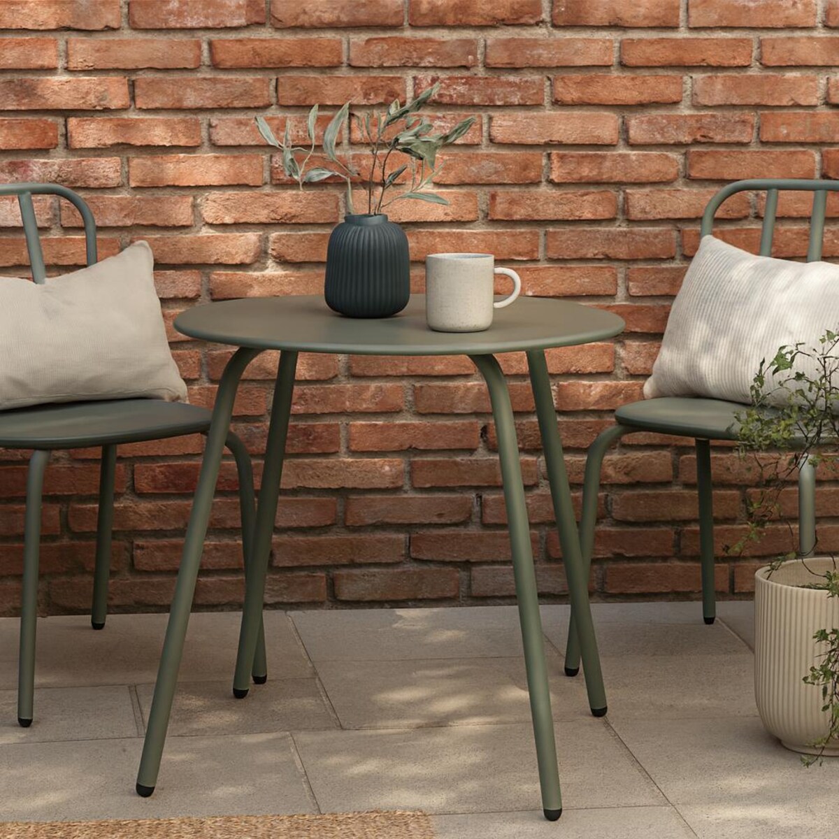 Okrągły stolik stalowy tarasowy RONDO, Ø 50 cm