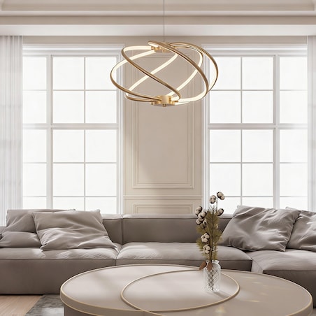 Lampa wisząca Light Prestige Kandor złoty LED CCT 3000K/4000K/6000K (regulowana) 1 szt.