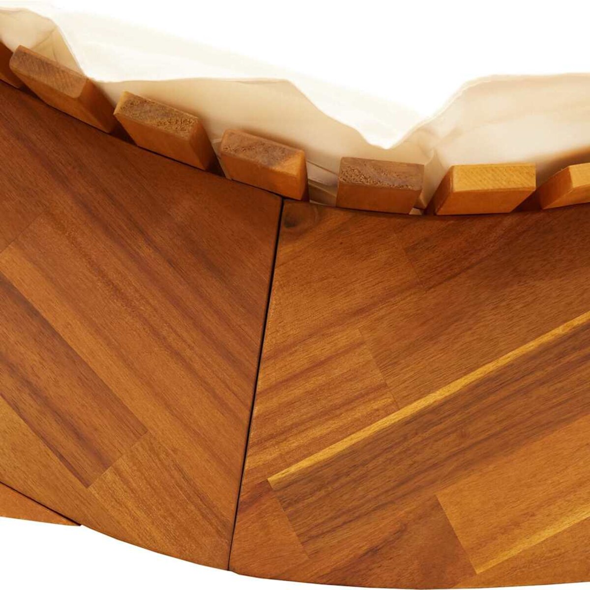 vidaXL Leżak 2 pcs Brązowy 60 x 154 x 74cm Lite drewno akacjowe