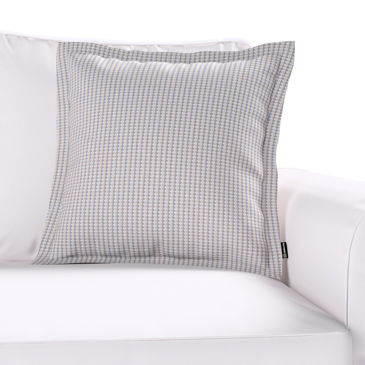 Poszewka Mona na poduszkę 45x45 beżowo-niebieski