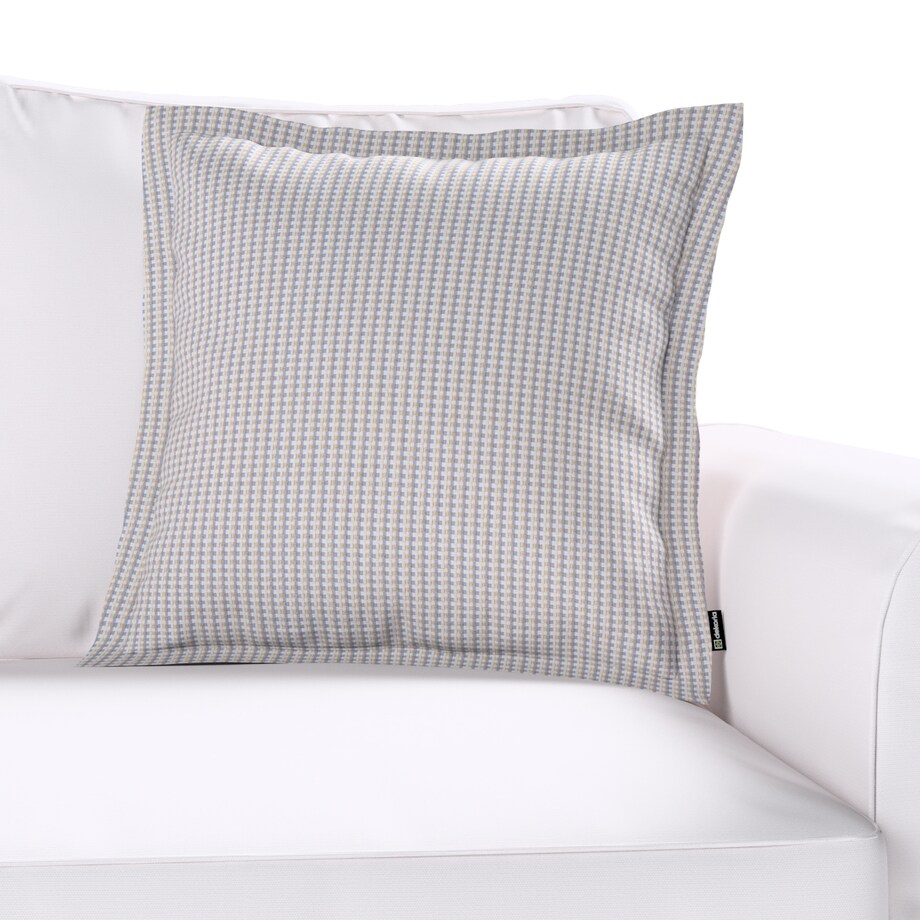 Poszewka Mona na poduszkę 45x45 beżowo-niebieski