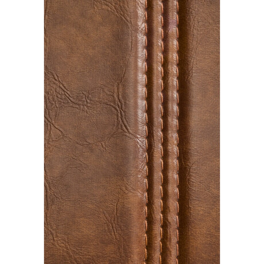 Krzesło metalowe, czarne z brązową poduszką Renee