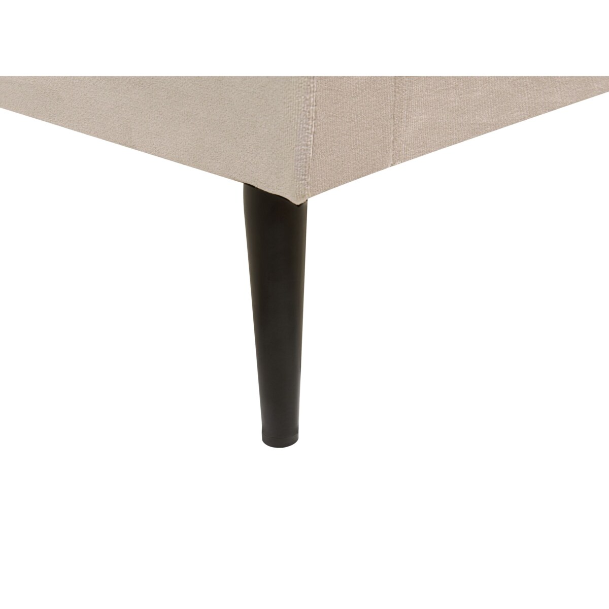 Łóżko welurowe 160 x 200 cm beżowoszare BRIN