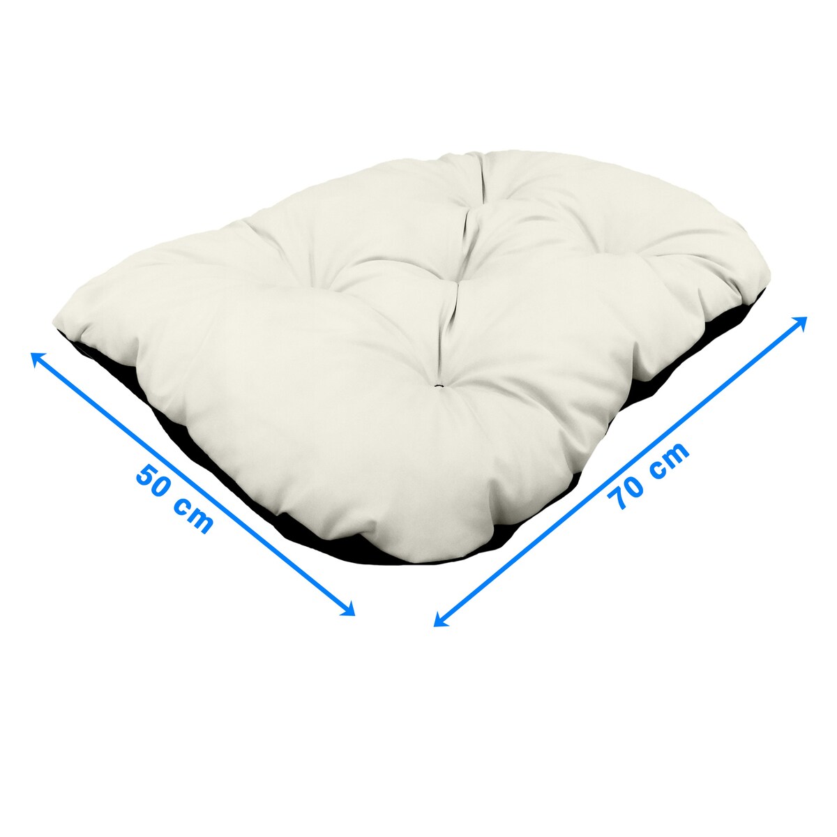 Legowisko Dla Psa Poduszka Posłanie Wytrzymałe 70X50 Cm Beżowe