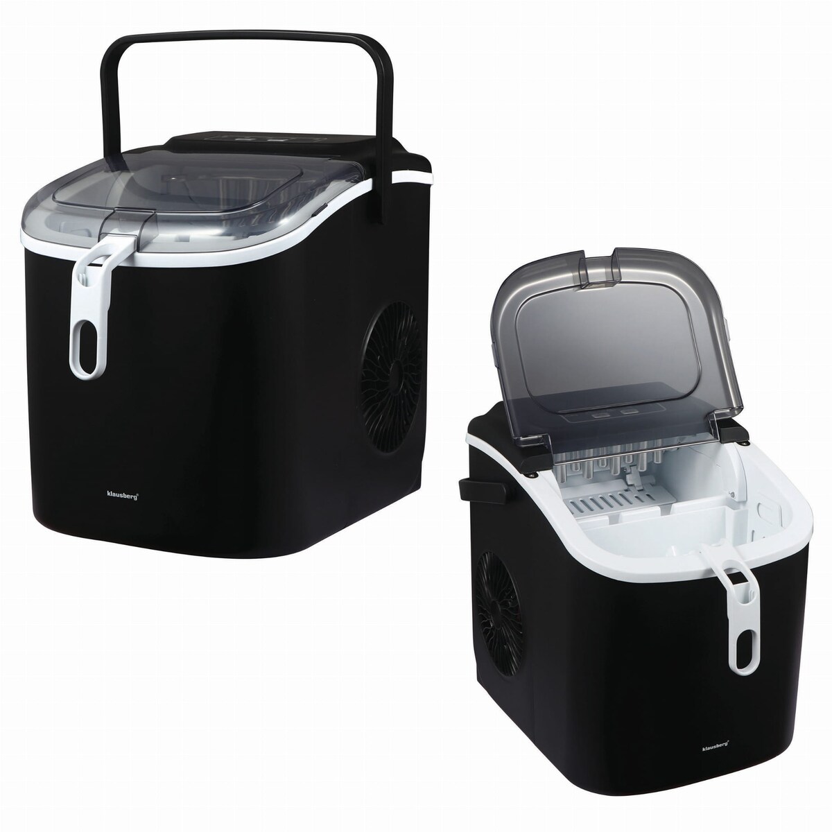 Kostkarka do lodu automatyczna 1.2L 0.6kg 100W LED KLAUSBERG