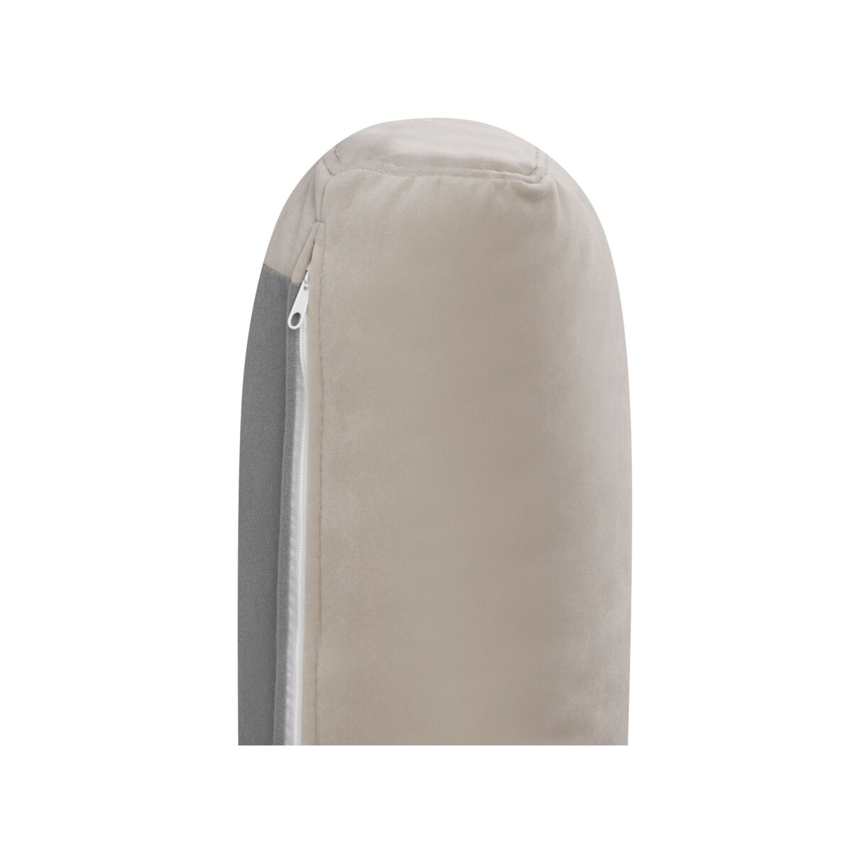 Sofa welurowa beżowoszara MAUNU