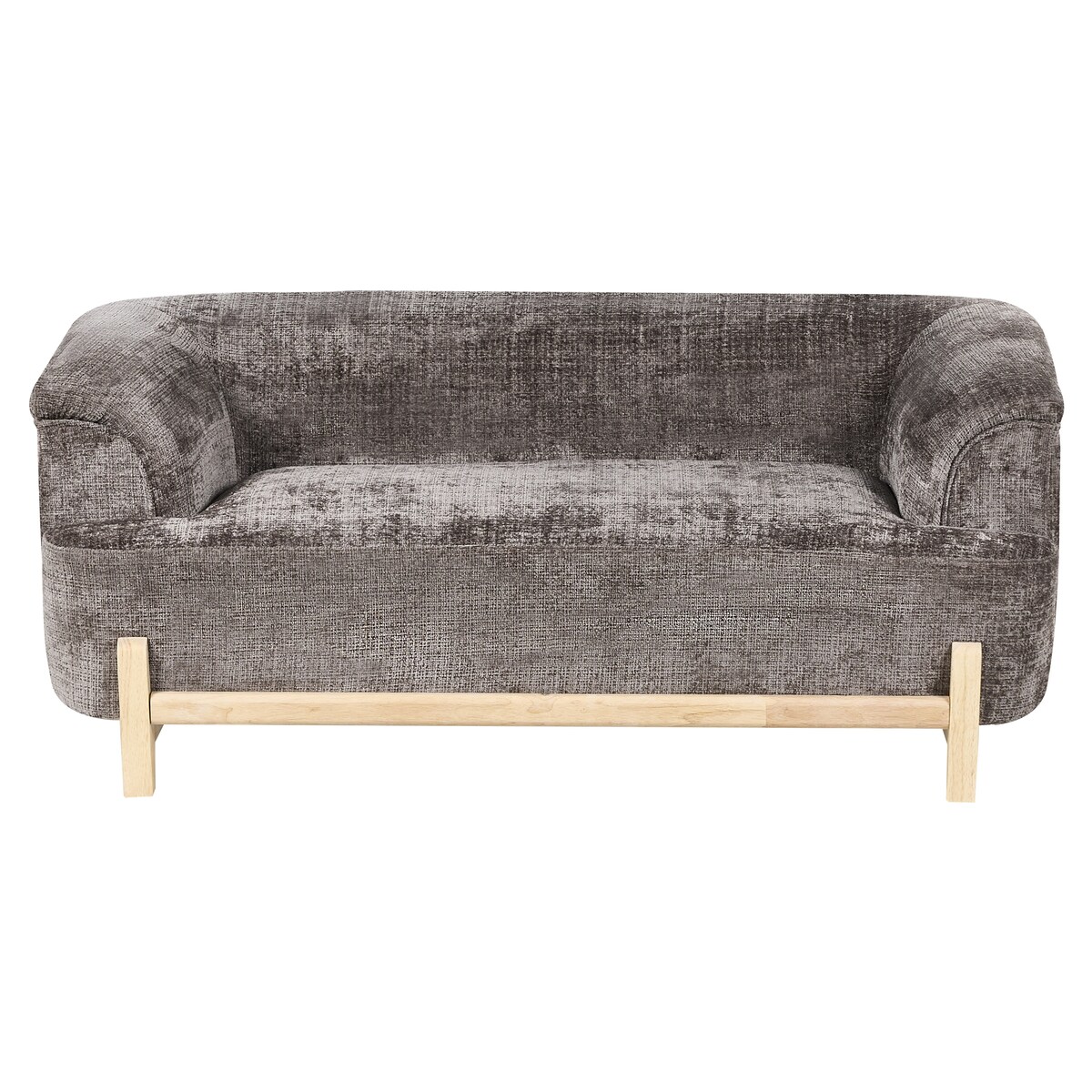 Sofa dla 2 osób ALNOR Szenil Brązowy