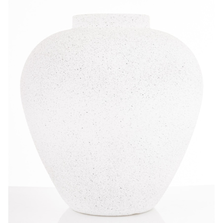 Wazon ceramiczny 26x21x21 cm FLORIDA biały